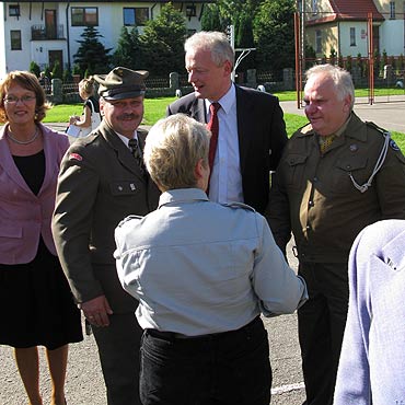 Kamie� Pomorski: Piechota spotka� si� z mieszka�cami powiatu kamie�skiego