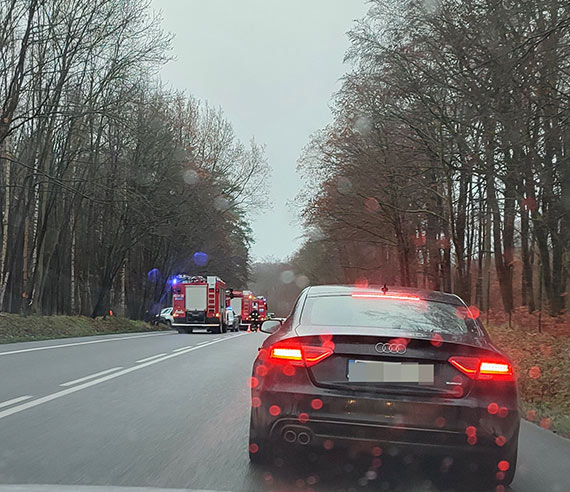 Na DK3 koło Dargobądza iveco zderzyło się z renault. 1 osoba trafiła do szpitala