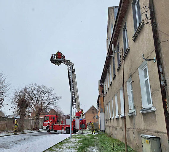 Pożar przewodu kominowego