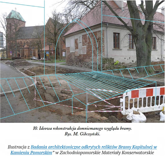 Badania architektoniczne reliktów Bramy Kapitulnej