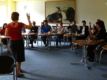 Szkoli si� za unijne pieni�dze