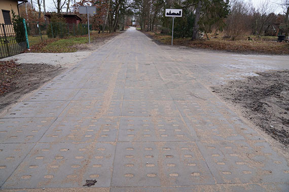 W adzinie wybudowano 1056 metrw nowej drogi