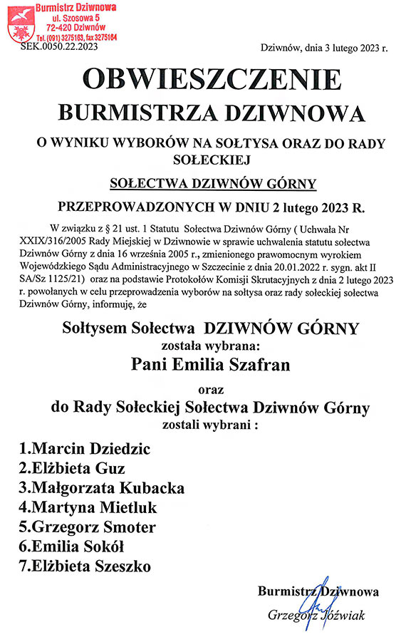 Wybory sotysa w Soectwie Dziwnw Grny