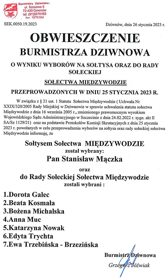 Wybory sotysa w Soectwie Midzywodzie