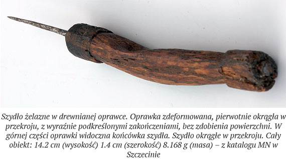 Wczesnoredniowieczne szydo z Jarszewa