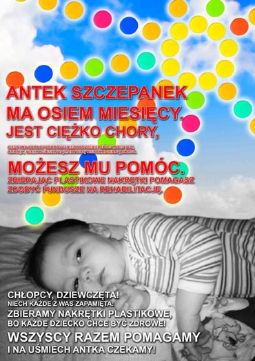 Pomagamy Antkowi zbiera� plastikowe nakr�tki