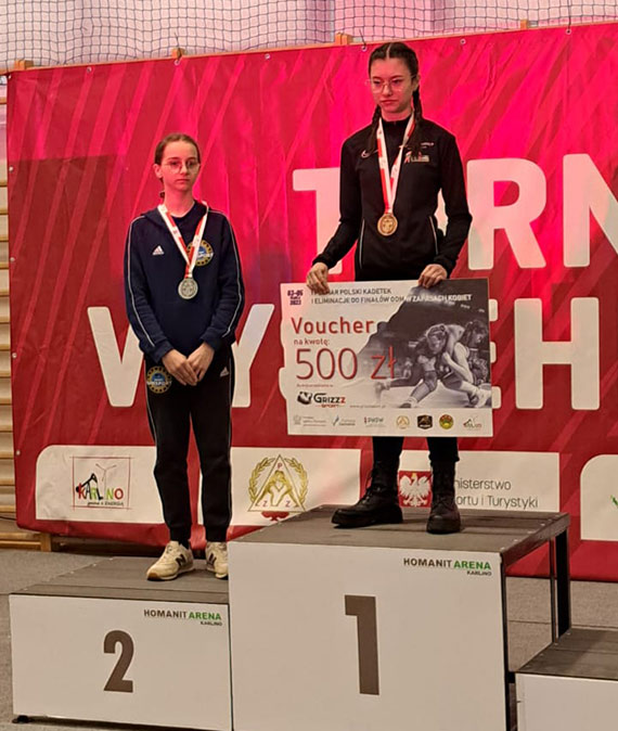 II miejsce Oliwii Cisowskiej z UKS Gimsport Midzyzdroje na zawodach Pucharu Polski U17 w Zapasach Kobiet