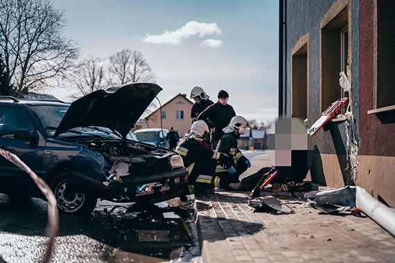 Wypadek drogowy w Recawiu