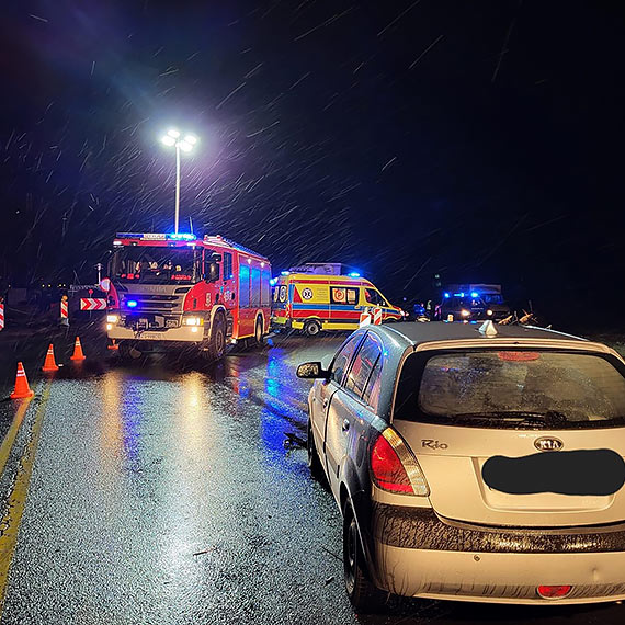 Wypadek drogowy w P³ocinie