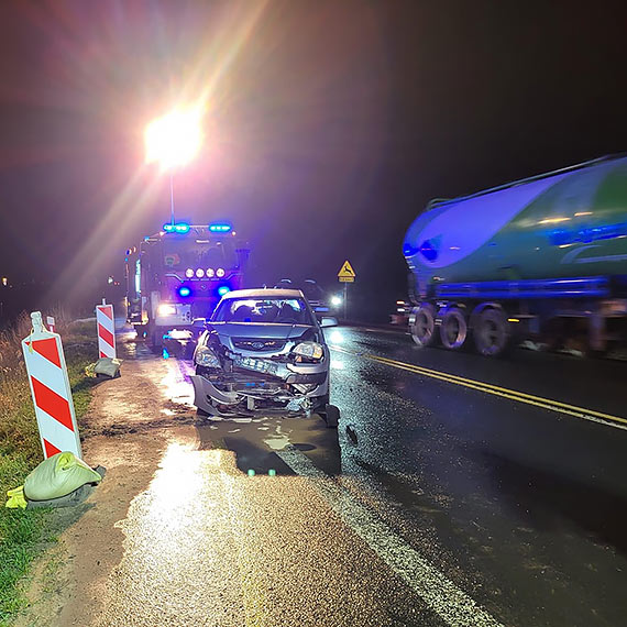 Wypadek drogowy w P³ocinie