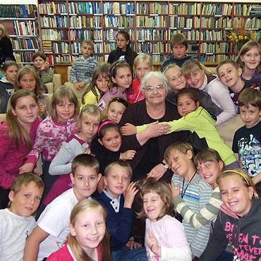 Joanna Papuzi�ska go�ciem mi�dzyzdrojskiej Biblioteki