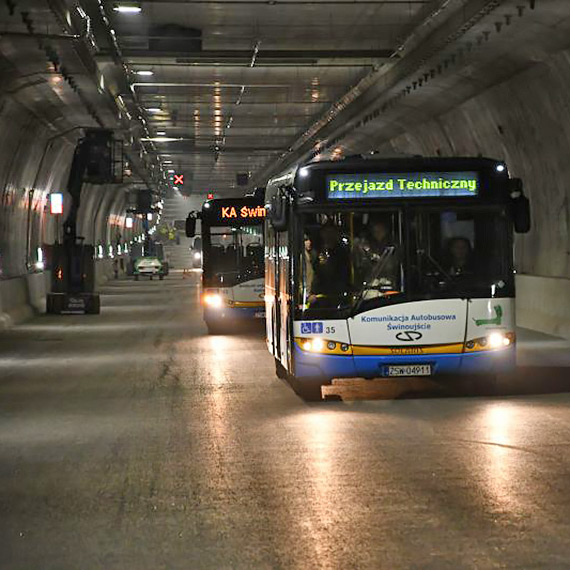 Połączenie wysp Uznam i Wolin już niebawem dzięki tunelowi - autobusy przetestowane na trasie
