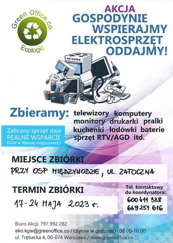 Akcja „Gospodynie Wspierajmy, Elektrosprzt” oddajmy!