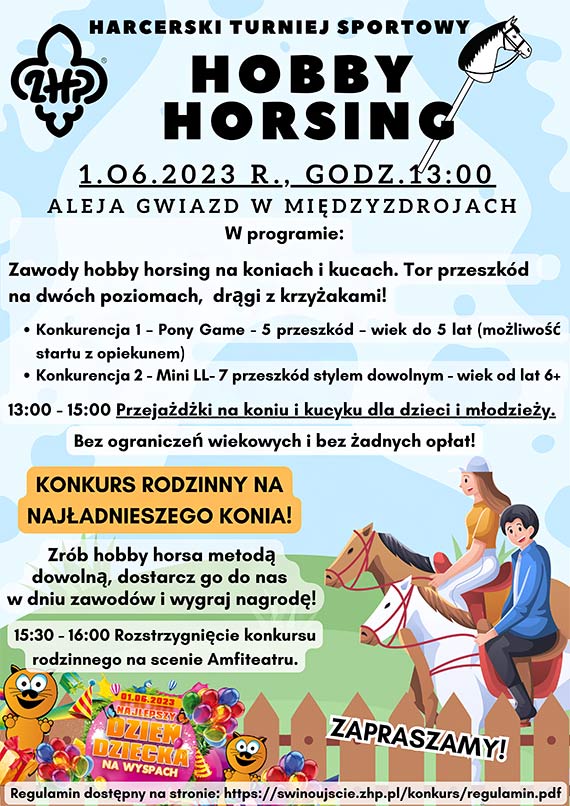 Turniej i konkurs rodzinny HOBBY HORSING na Dzie Dziecka w Midzyzdrojach