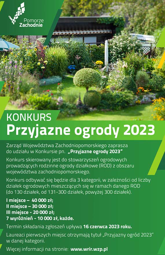 Ktre ogrody na Pomorzu Zachodnim to te najlepsze?  Rusza marszakowski konkurs „Przyjazne ogrody 2023”