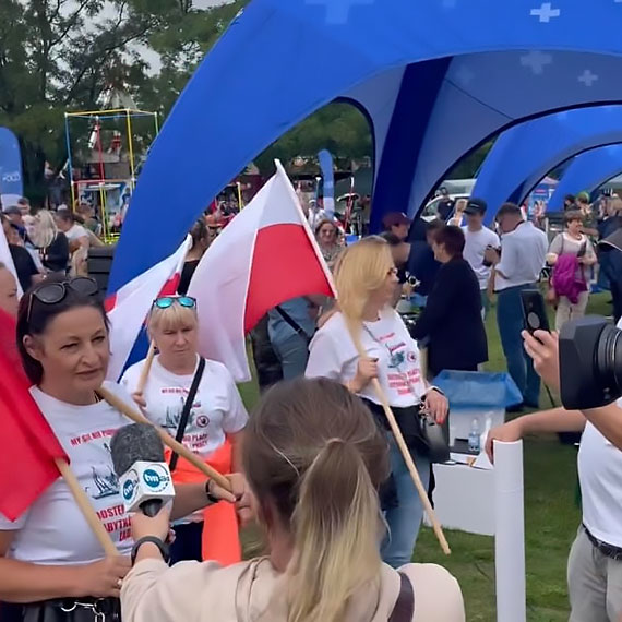 Piknik w Wolinie. Mieszkańcy Świnoujścia przypomnieli wojewodzie o obietnicy Kaczyńskiego