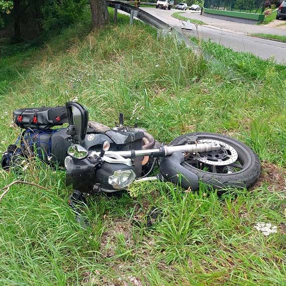 Wisełka: Zderzenie samochodu i motocykla