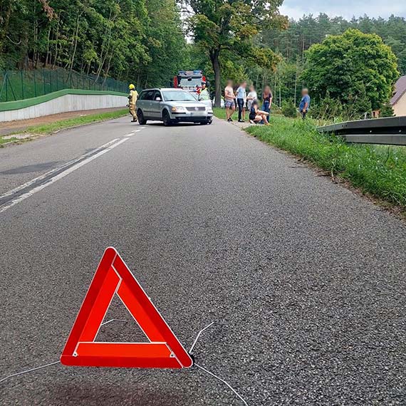 Wisełka: Zderzenie samochodu i motocykla