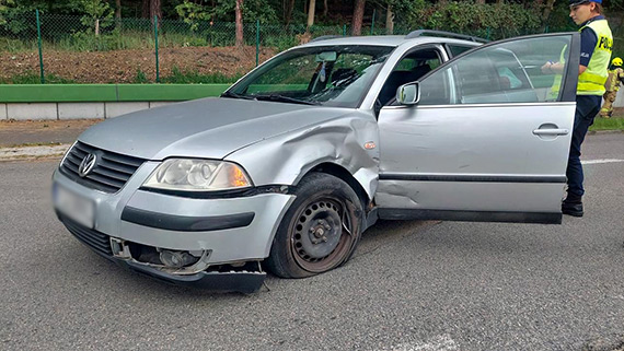 Wisełka: Zderzenie samochodu i motocykla