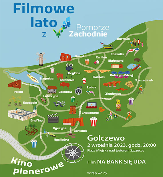 Filmowe Lato z Pomorzem Zachodnim w Rewalu i Golczewie. Na seanse zaprasza marszaek Olgierd Geblewicz