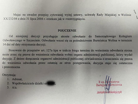 Burmistrz Ewa Grzybowska nalicza opłaty adiacenckie czyli drugie oblicze inwestycji infrastrukturalnych Gminy Wolin!