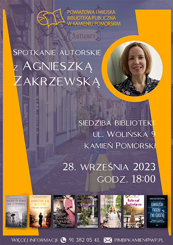 Spotkanie autorskie z Agnieszk Zakrzewsk