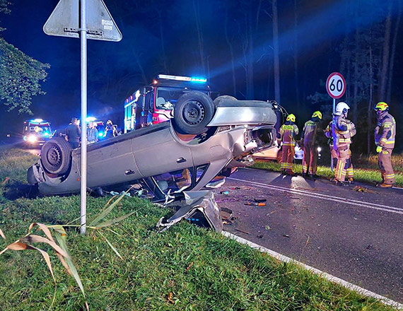 Wypadek na drodze wojewdzkiej nr 102