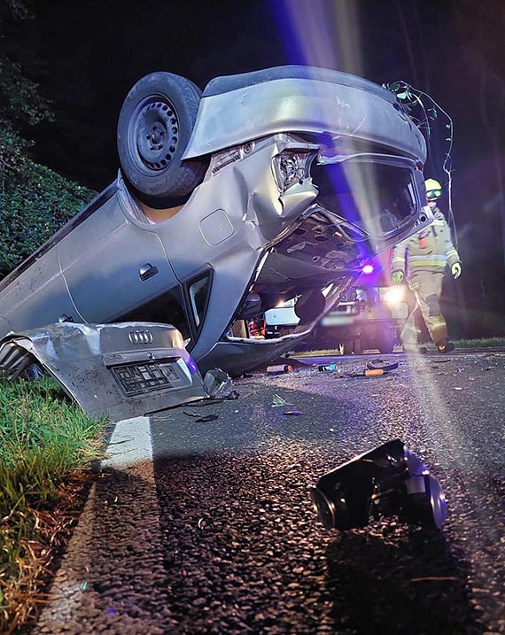 Wypadek na drodze wojewódzkiej nr 102
