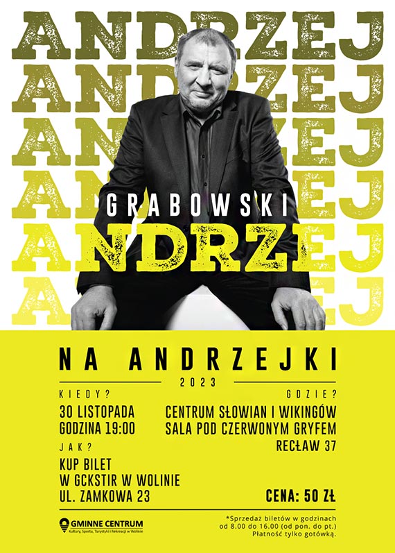 Andrzej Grabowski na Andrzejki w Wolinie