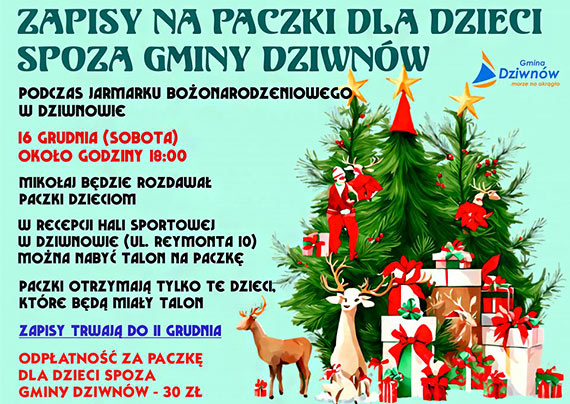 Zapisy na paczki od w. Mikoaja