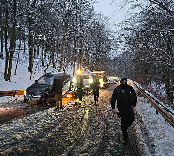 Zdarzenie drogowe na wysokości Grodna