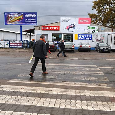 To przej�cie dla pieszych jest niebezpieczne