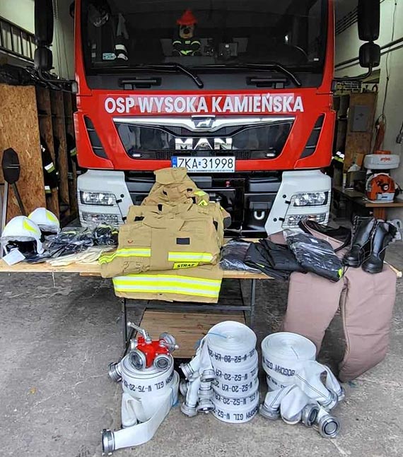 Strażacy ochotnicy z Wysokiej Kamieńskiej zakończyli realizację zadania