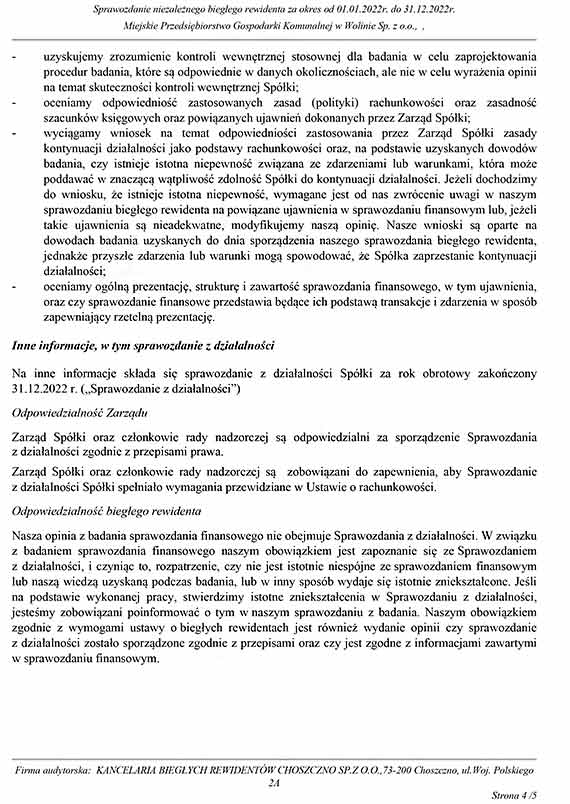 Czy Wolińska spółka komunalna jest na skraju bankructwa?