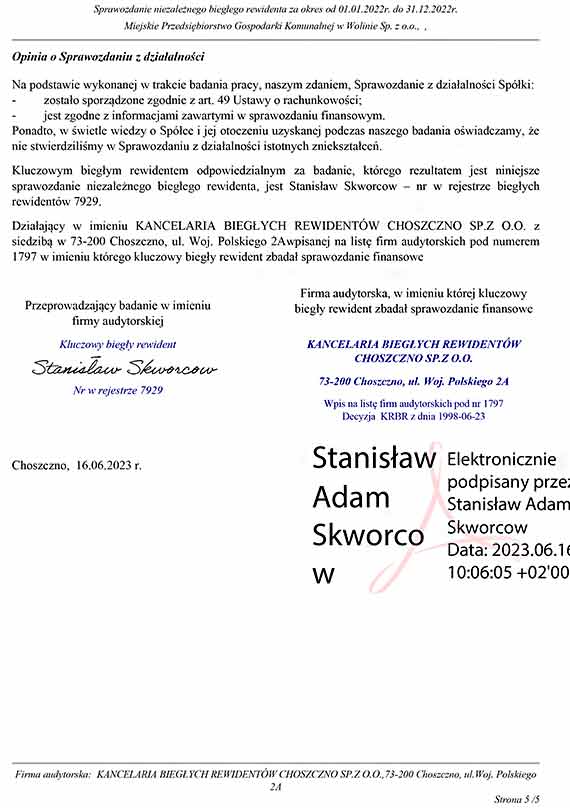 Czy Wolińska spółka komunalna jest na skraju bankructwa?