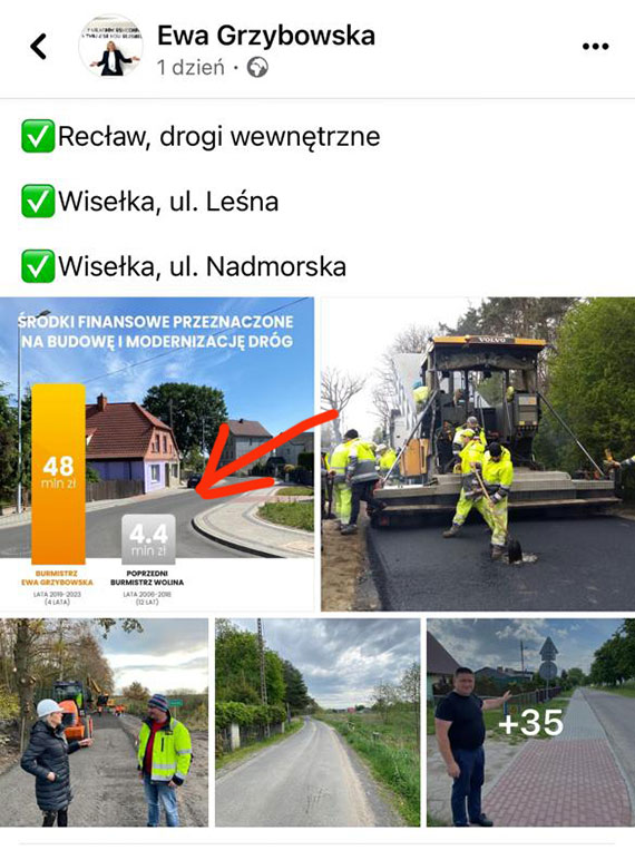 Burmistrz Ewa Grzybowska mija si z prawd i straszy mieszkaca sdem