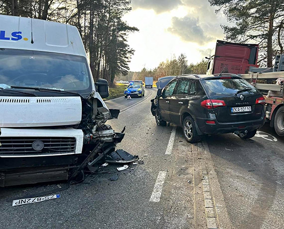 Zderzenie czoowe na drodze wojewdzkiej nr 102