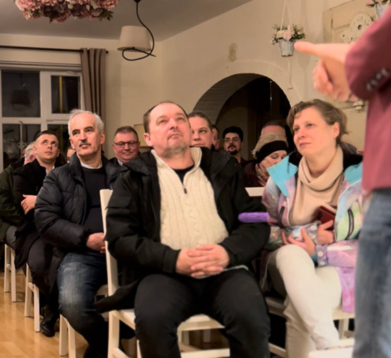 Debata z mieszkańcami Wisełki: Waldemar Dubrawski przedstawia swoje wizje dla Gminy Wolin