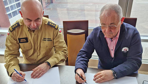 Podpisanie umowy na drugi etap budowy stranicy Jednostki Ratowniczo-Ganiczej w Midzyzdrojach