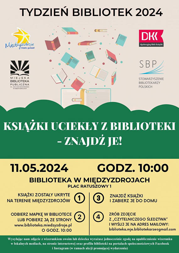 Akcja „Ksiki ucieky z biblioteki – znajd je!”