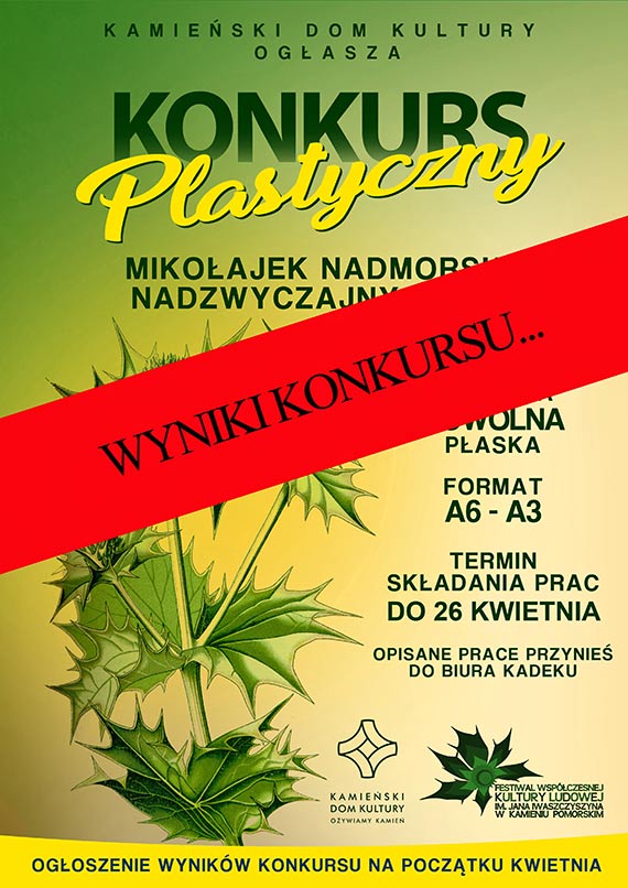 Mamy ju wyniki Konkursu Plastycznego