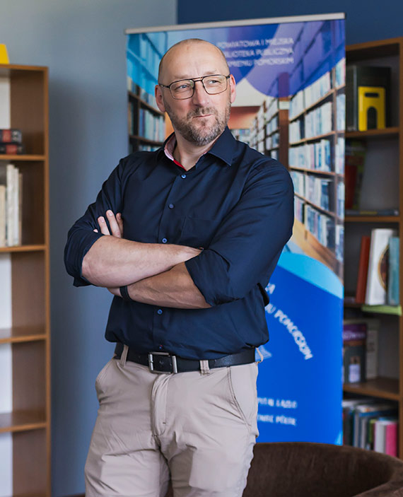 Marek Stelar w kamieńskiej Bibliotece