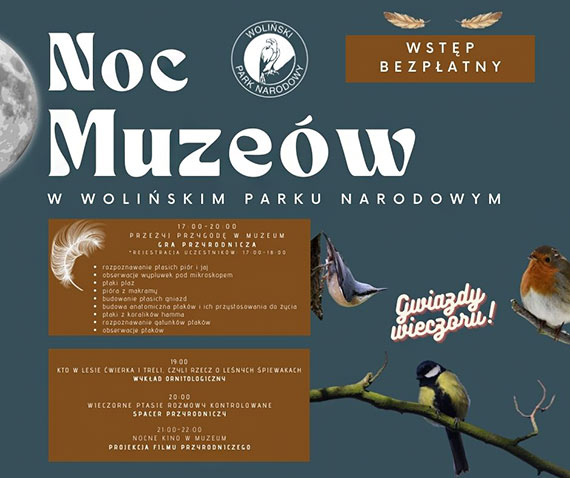 Noc Muzew 2024 w Woliskim Parku Narodowym