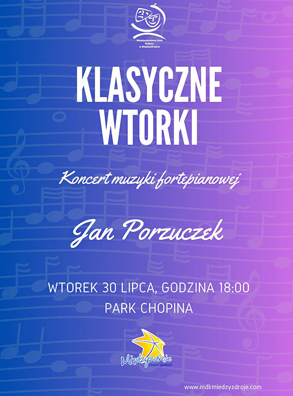 Klasyczne wtorki w Midzyzdrojach: Koncert muzyki fortepianowej wyjtkowe wydarzenie muzyczne w Parku Chopina