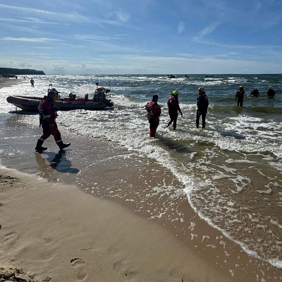 Dramat na plaży w Wisełce