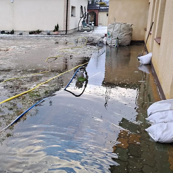 Zalania i działania straży pożarnej w powiecie kamieńskim