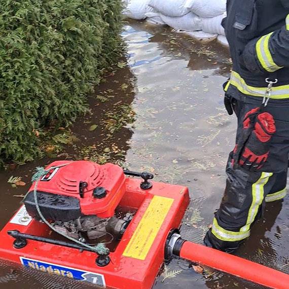 Zalania i działania straży pożarnej w powiecie kamieńskim