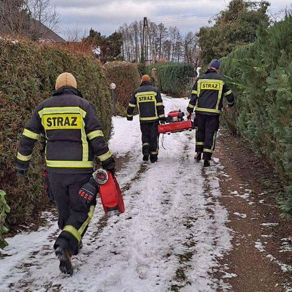 Zalania i działania straży pożarnej w powiecie kamieńskim