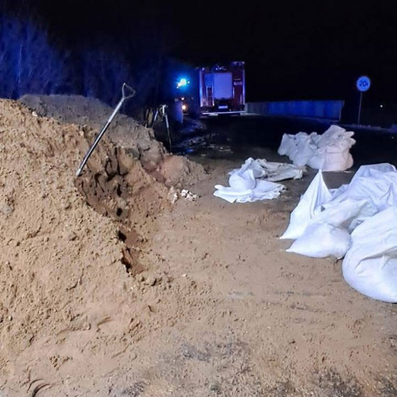 Zalania i działania straży pożarnej w powiecie kamieńskim