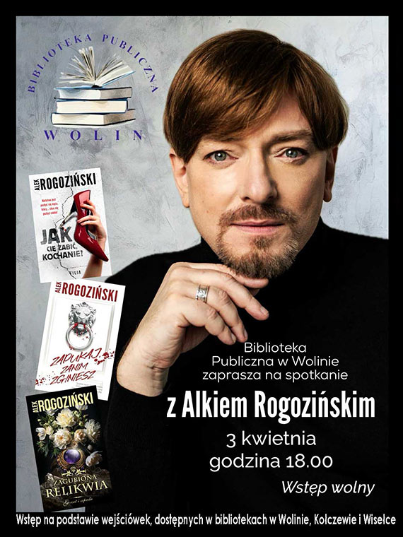 Spotkanie autorskie z Alkiem Rogoziskim w Wolinie